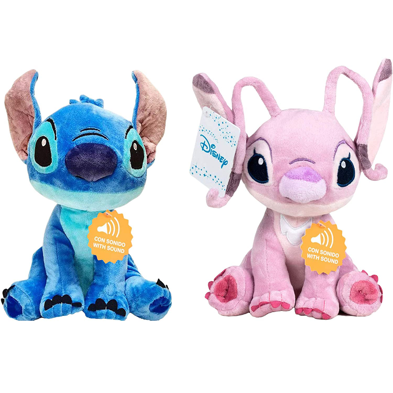 ▷ PELUCHE STITCH al MEJOR PRECIO AZUL Y ROSA