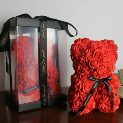 OSO PELUCHE ROSAS - IPELUCHES